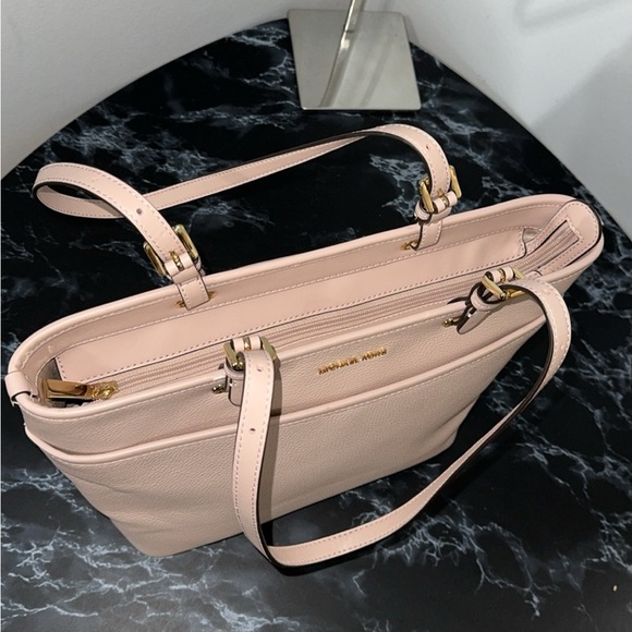 MICHAEL Michael Kors Handbag Winston Leather Zip Pocket Tote Soft Pink AUTHENTIC - Picture 4 of 12